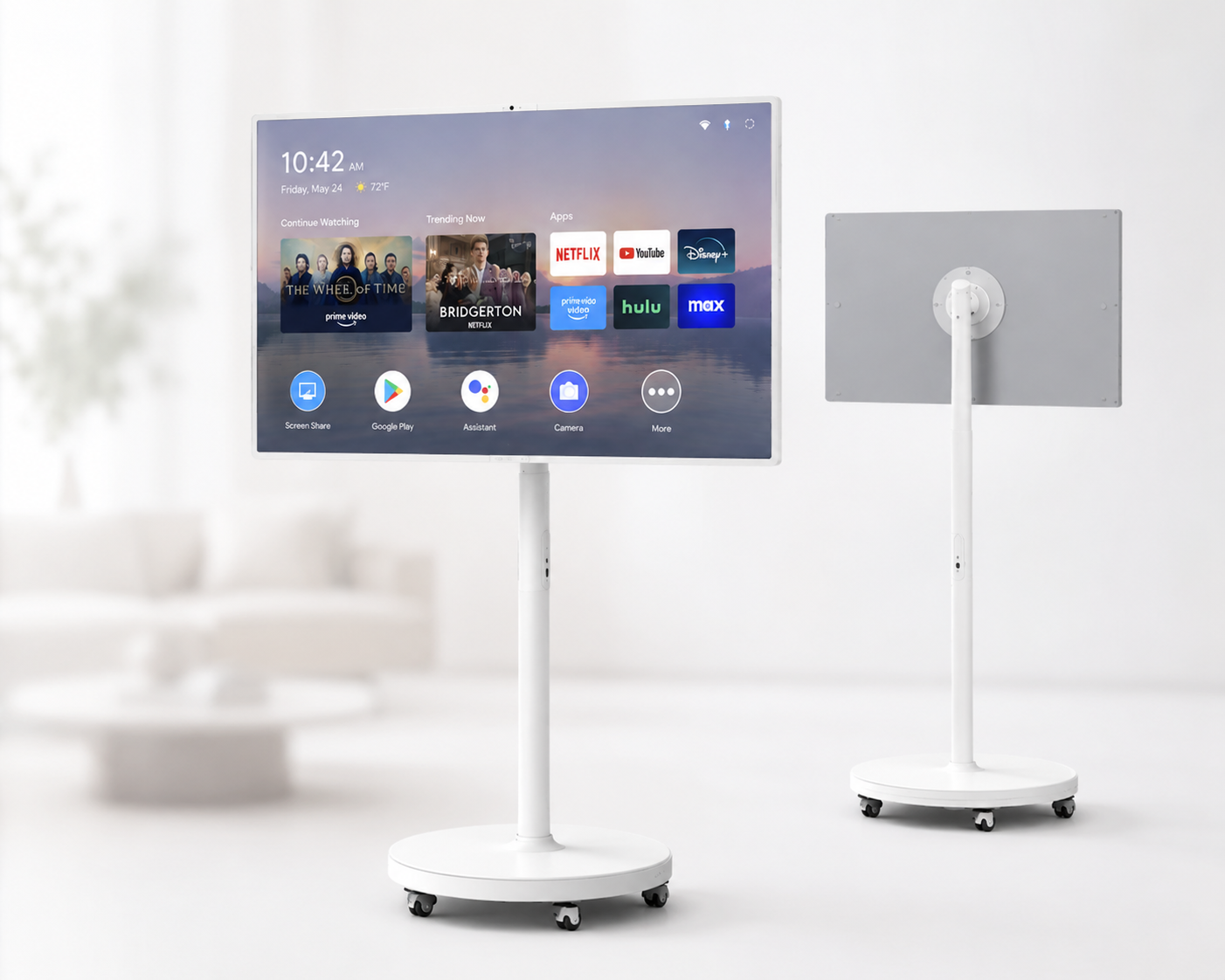 GFF smart screen in a refined home interior